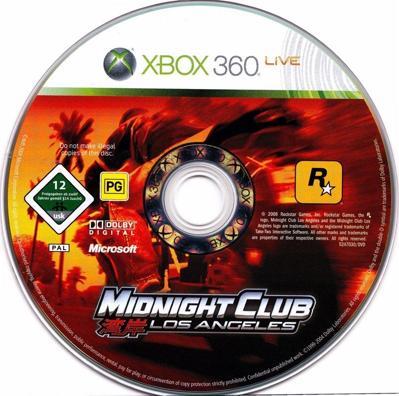 Midnight Club Los Angeles - Microsoft Xbox 360 (Rockstar Games - 1 / 2-16) video game collectible [Barcode 5026555247283] - Main Image 3