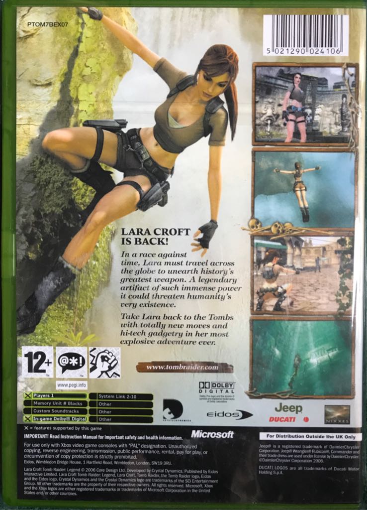 Lara Croft - Tomb Raider: Legend - Microsoft Xbox (1) video game collectible [Barcode 5021290024106] - Main Image 2