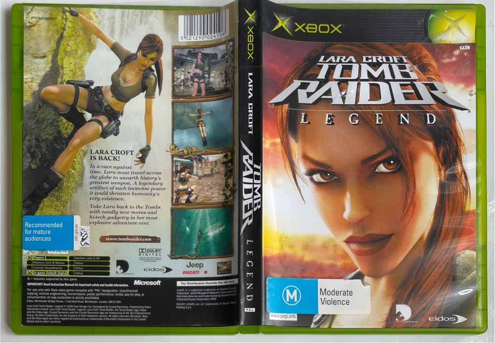 Lara Croft - Tomb Raider: Legend - Microsoft Xbox (1) video game collectible [Barcode 5021290024106] - Main Image 4