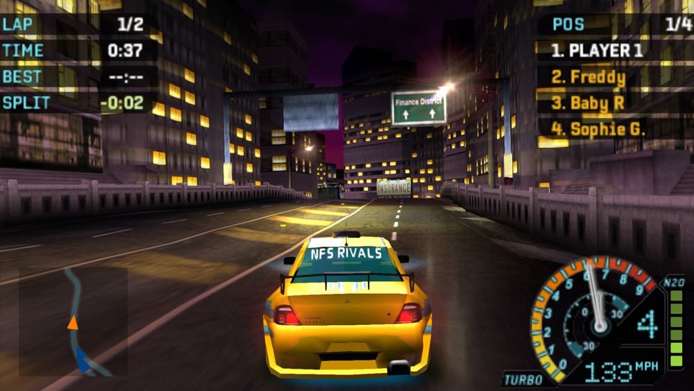 Need for Speed Underground Rivals - Sony PlayStation Portable (PSP) ((EA) Electronic Arts - 1) video game collectible [Barcode 5030932043313] - Main Image 2