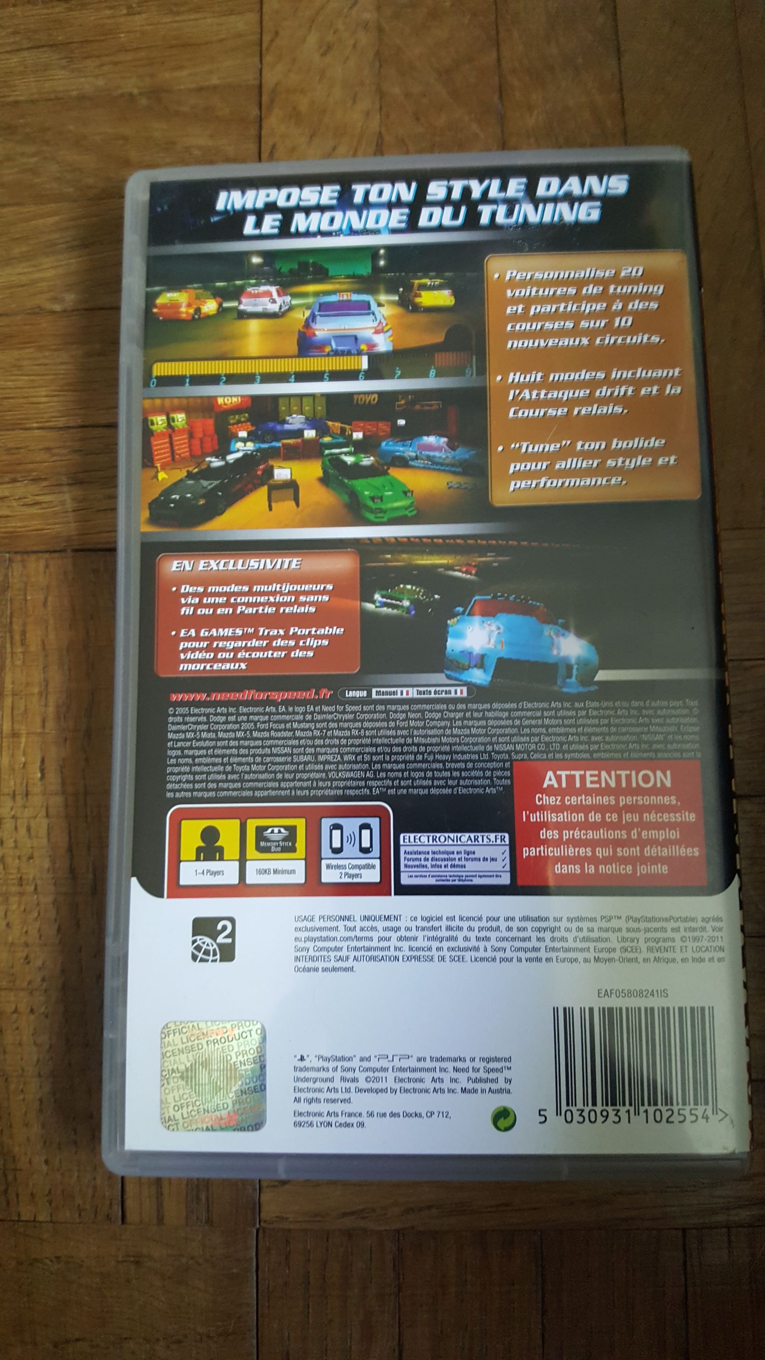 Need for Speed Underground Rivals - Sony PlayStation Portable (PSP) video game collectible - Main Image 2