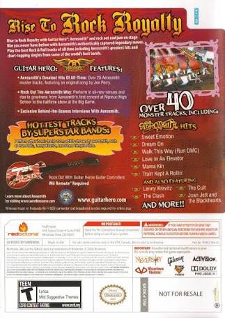 Guitar Hero Aerosmith - Nintendo Wii video game collectible - Main Image 2