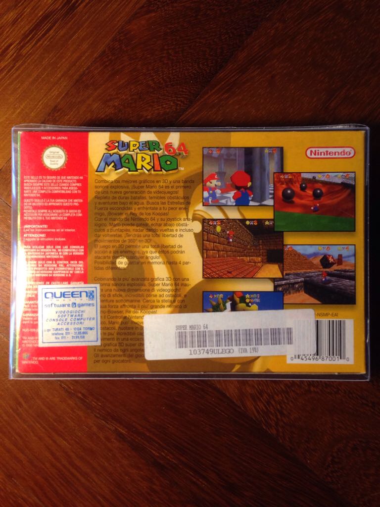 Super Mario 64 - Nintendo 64 (N64) (Nintendo - 1) video game collectible [Barcode 3041126871010] - Main Image 2