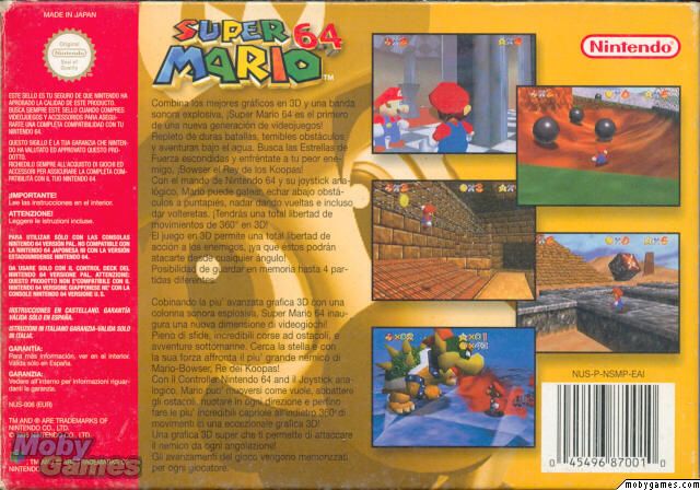 Super Mario 64 - Nintendo 64 (N64) (Nintendo - 1) video game collectible - Main Image 2