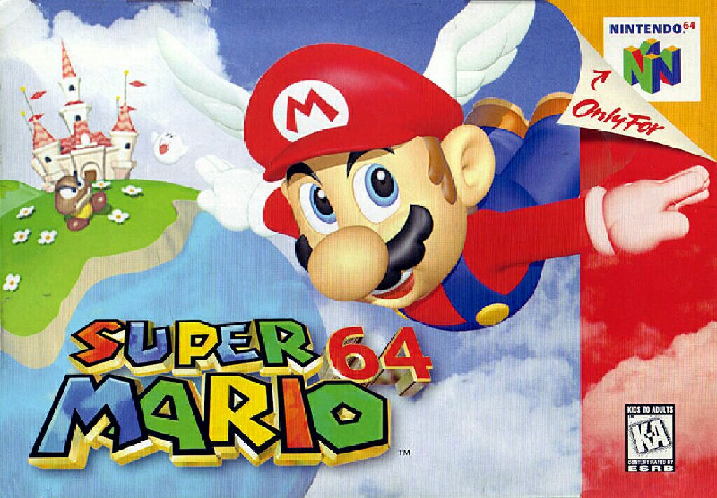 Super Mario 64 - Nintendo Wii Virtual Console video game collectible - Main Image 1
