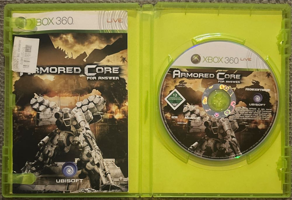 Armored Core: For Answer - Microsoft Xbox 360 (Ubisoft - 8) video game collectible [Barcode 3307211504479] - Main Image 3