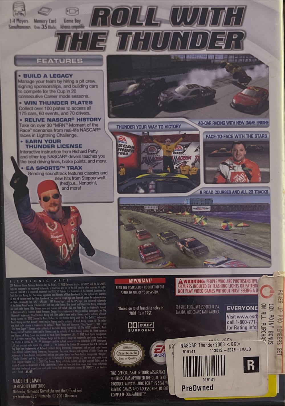 Nascar Thunder 2003 - Nintendo GameCube video game collectible [Barcode 1463314528] - Main Image 2