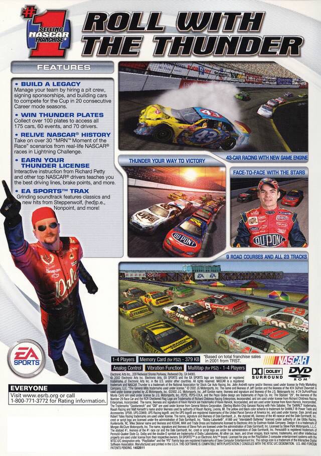Nascar Thunder 2003 - Sony PlayStation 2 (PS2) video game collectible - Main Image 2