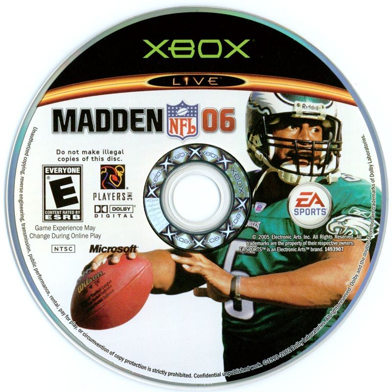 Madden NFL 06 - Microsoft Xbox (EA Sports  - 1-4) video game collectible [Barcode 014633164718] - Main Image 3