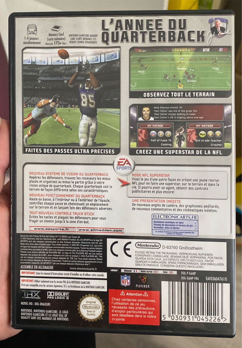 Madden NFL 06 - Nintendo GameCube (Ea Sports) video game collectible [Barcode 5030931045226] - Main Image 2