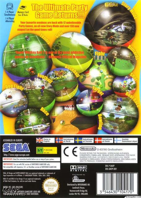 Super Monkey Ball 2 - PC (Sega - 4) video game collectible [Barcode 010086610123] - Main Image 2