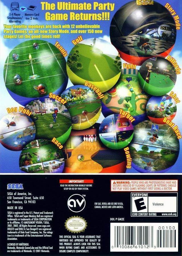 Super Monkey Ball 2 - Nintendo GameCube (Sega - 4) video game collectible [Barcode 3546430104170] - Main Image 2
