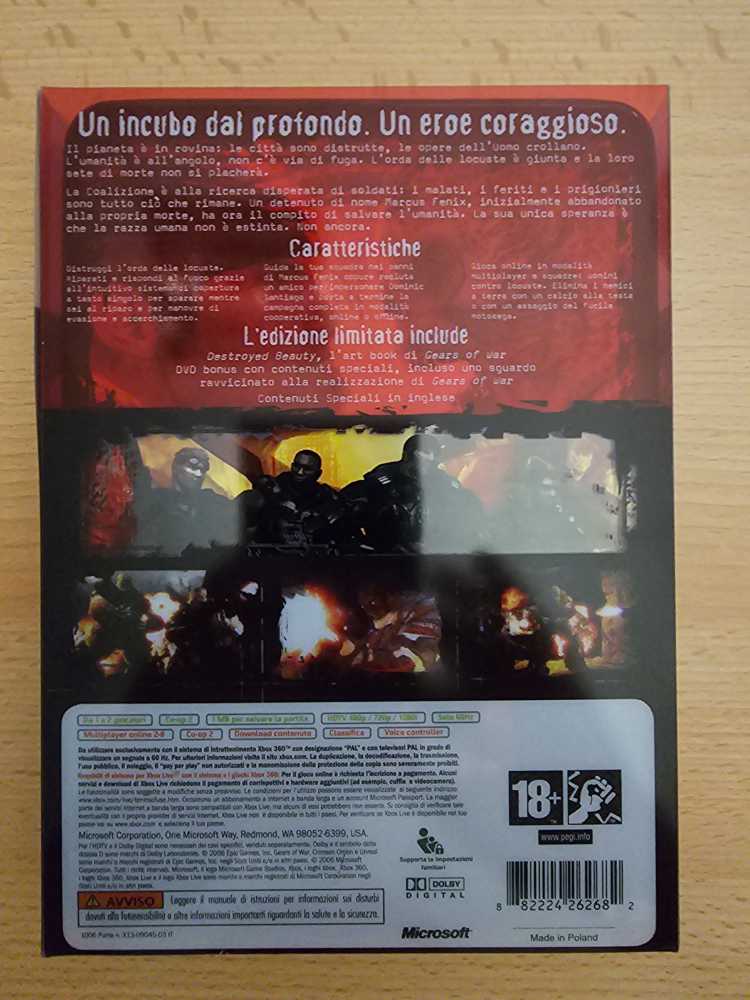 Gears Of War Limited Edition - Microsoft Xbox 360 (Epic Games - 2) video game collectible [Barcode 882224262682] - Main Image 3