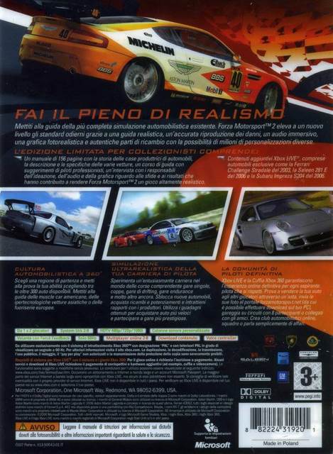 Forza Motorsport 2 Limited Edition - Microsoft Xbox 360 (Microsoft Game Studios) video game collectible [Barcode 882224319157] - Main Image 2