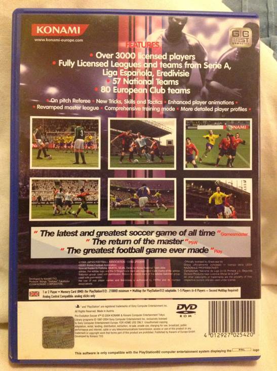Pro Evolution Soccer 4 - Sony PlayStation 2 (PS2) (Konami - 2) video game collectible [Barcode 4012927025420] - Main Image 2