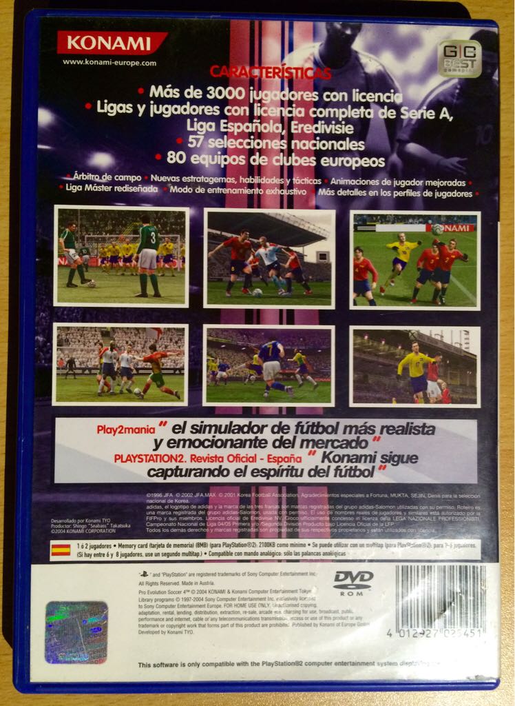 Pro Evolution Soccer 4 - Sony PlayStation 2 (PS2) video game collectible - Main Image 2