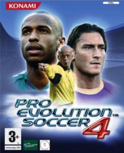 Pro Evolution Soccer 4 - Sony PlayStation 2 (PS2) (Konami - 1-4) video game collectible - Main Image 1