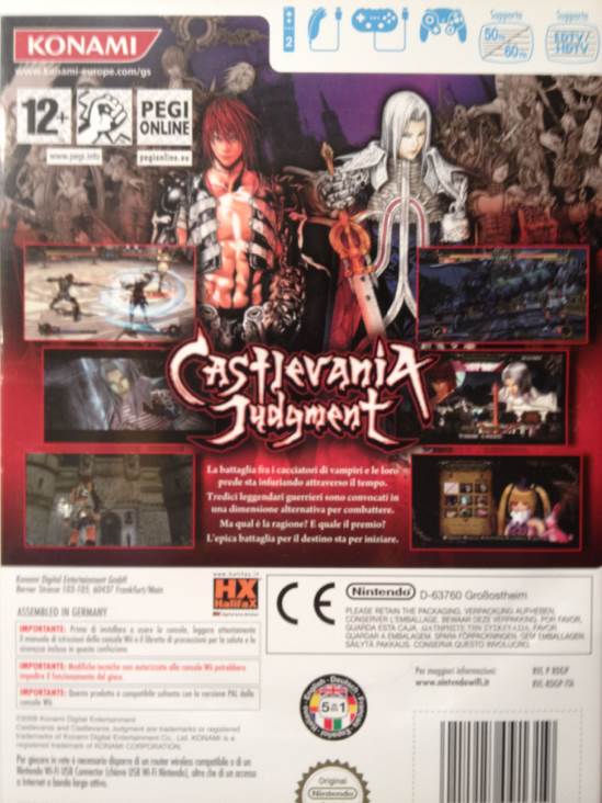 Castlevania Judgment - Nintendo Wii (Konami - 1) video game collectible [Barcode 4012927091319] - Main Image 2