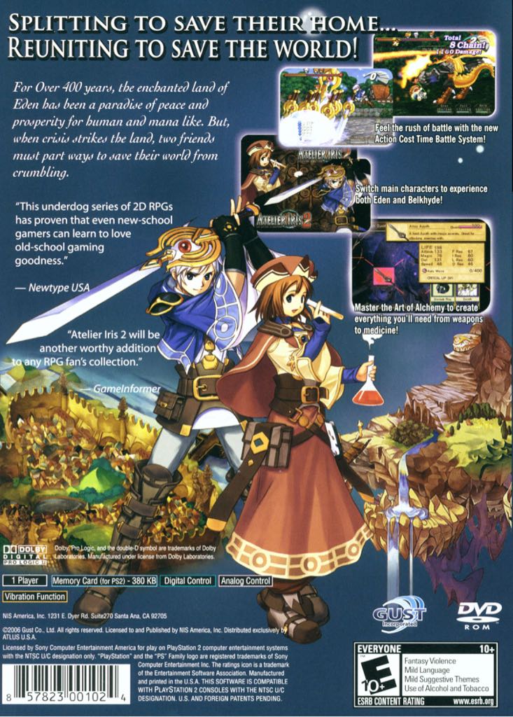 Atelier Iris 2: The Azoth of Destiny - Sony PlayStation 2 (PS2) (1) video game collectible [Barcode 5060073302949] - Main Image 2