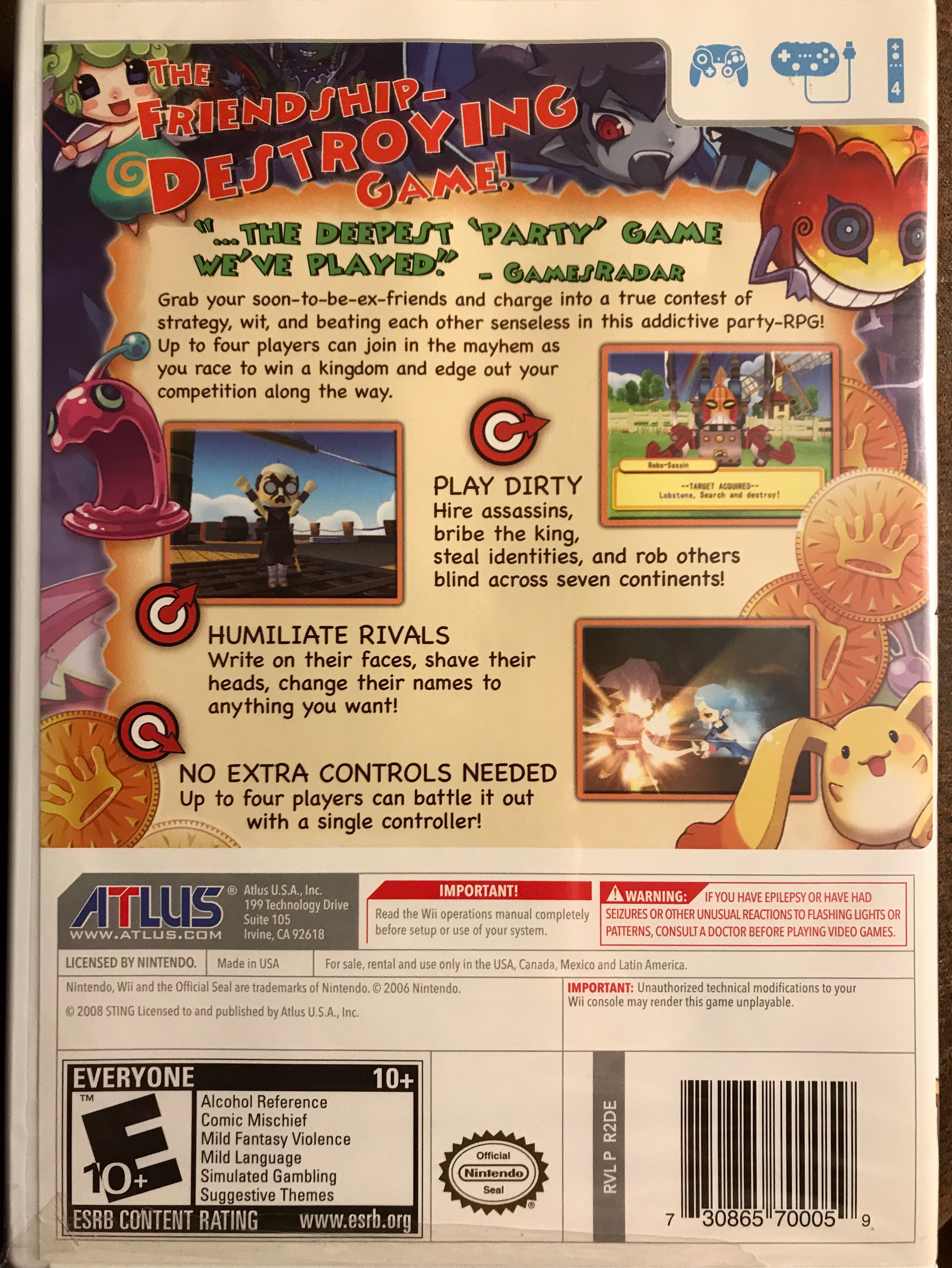 Dokapon Kingdom - Nintendo Wii (Atlus - 4) video game collectible [Barcode 730865700059] - Main Image 3