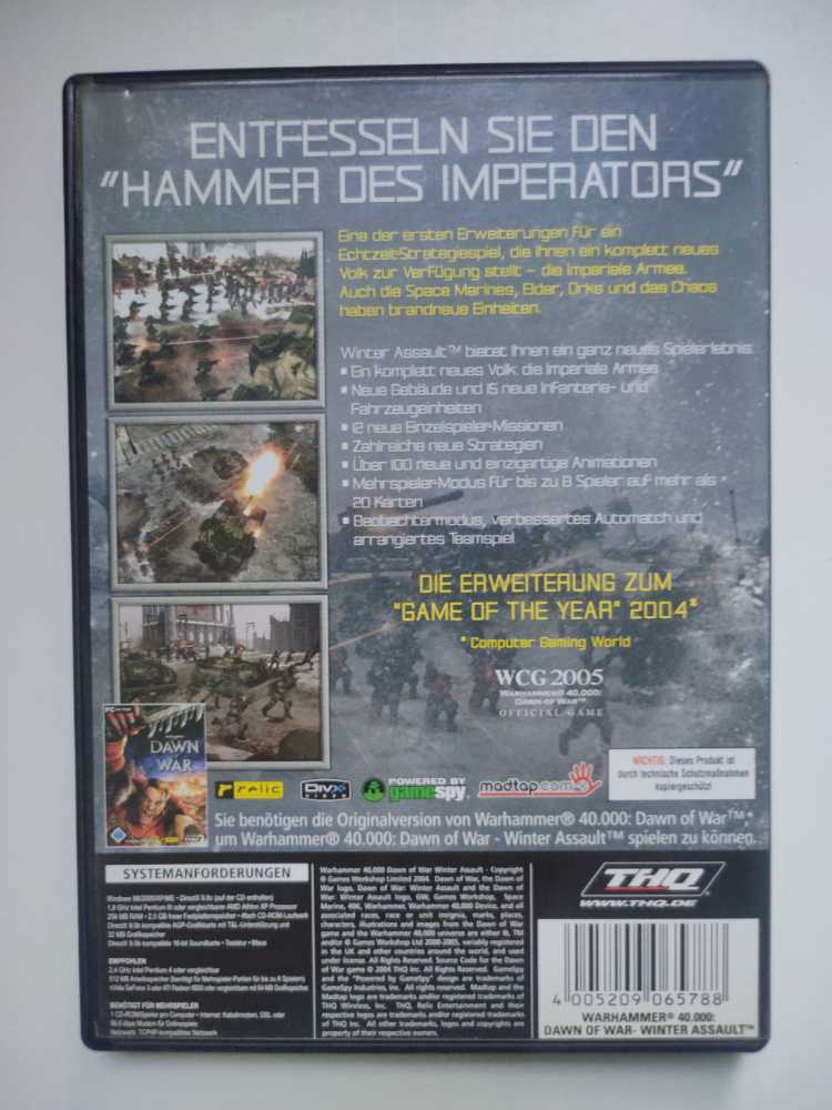 Warhammer 40.000: Dawn Of War - Winter Assault Add-On - PC (THQ) video game collectible [Barcode 4005209065788] - Main Image 2