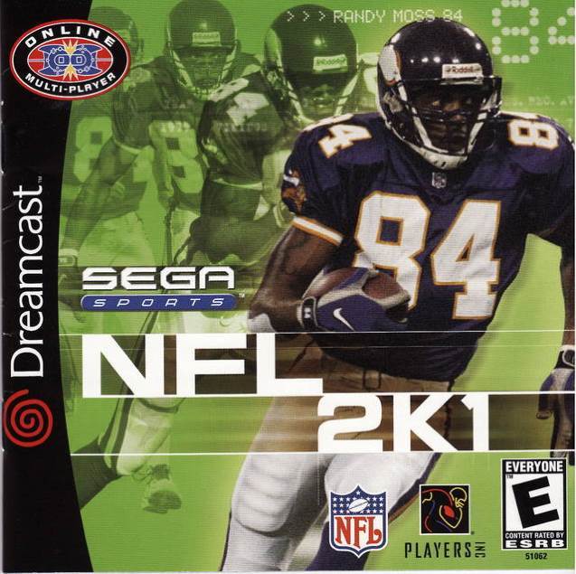 NFL 2K1 - Sega Dreamcast video game collectible [Barcode 010086510690] - Main Image 1