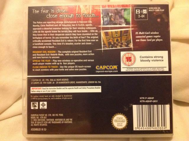 Resident Evil: Deadly Silence - Nintendo DS (Capcom - 1) video game collectible [Barcode 045496462604] - Main Image 2