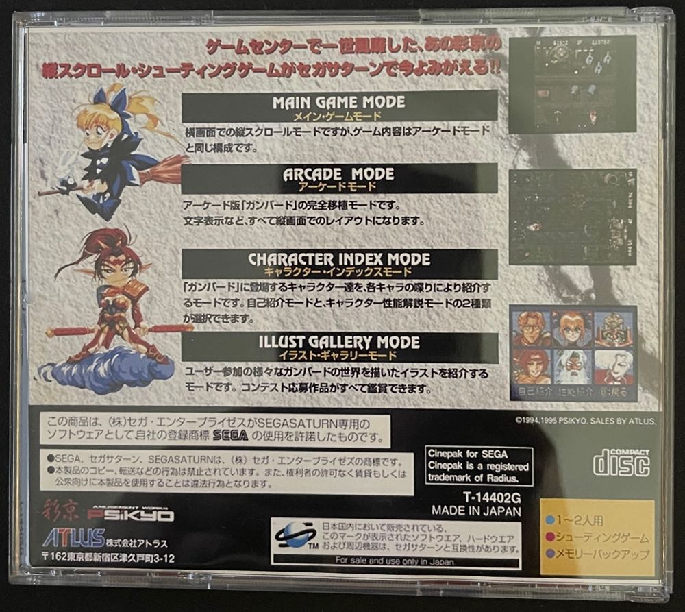 Gunbird - Sega Saturn video game collectible - Main Image 2