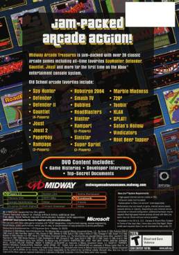 Midway Arcade Treasures - Microsoft Xbox (Midway Games - 4) video game collectible [Barcode 031719300600] - Main Image 2