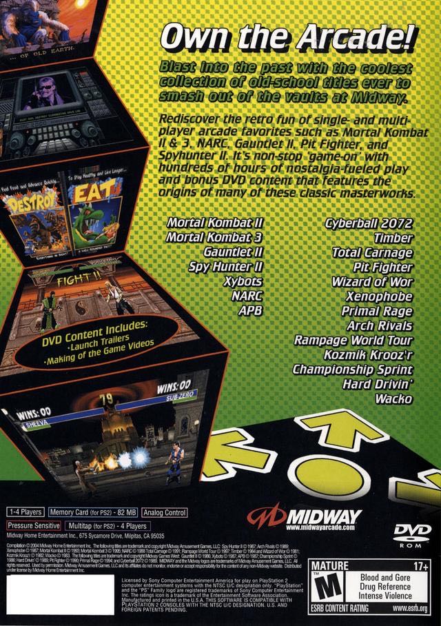 Midway Arcade Treasures - Sony PlayStation 2 (PS2) (Midway - 2) video game collectible [Barcode 5037930071553] - Main Image 2