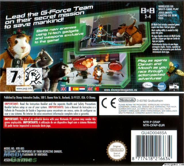 G-Force - Nintendo DS (Disney Interactive Studios - 1-4) video game collectible [Barcode 8717418216641] - Main Image 2