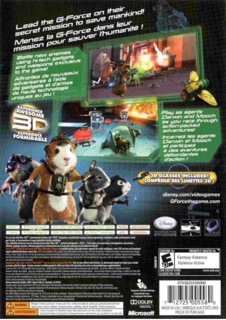 G-Force - Microsoft Xbox 360 (Disney Interactive - 1) video game collectible [Barcode 8717418217174] - Main Image 2