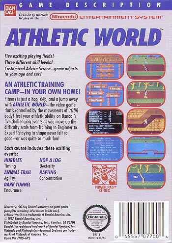 Athletic World - Nintendo Entertainment System (NES) video game collectible - Main Image 2