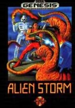 Alien Storm - Sega Genesis (Mega Drive) (Sega - 1-2) video game collectible [Barcode 010086011210] - Main Image 1