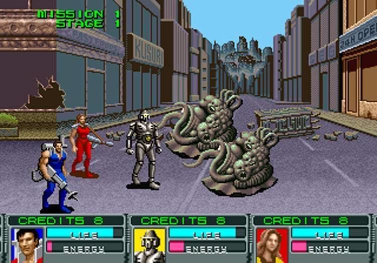 Alien Storm - Sega Genesis (Mega Drive) (Sega - 1-2) video game collectible [Barcode 010086011210] - Main Image 3