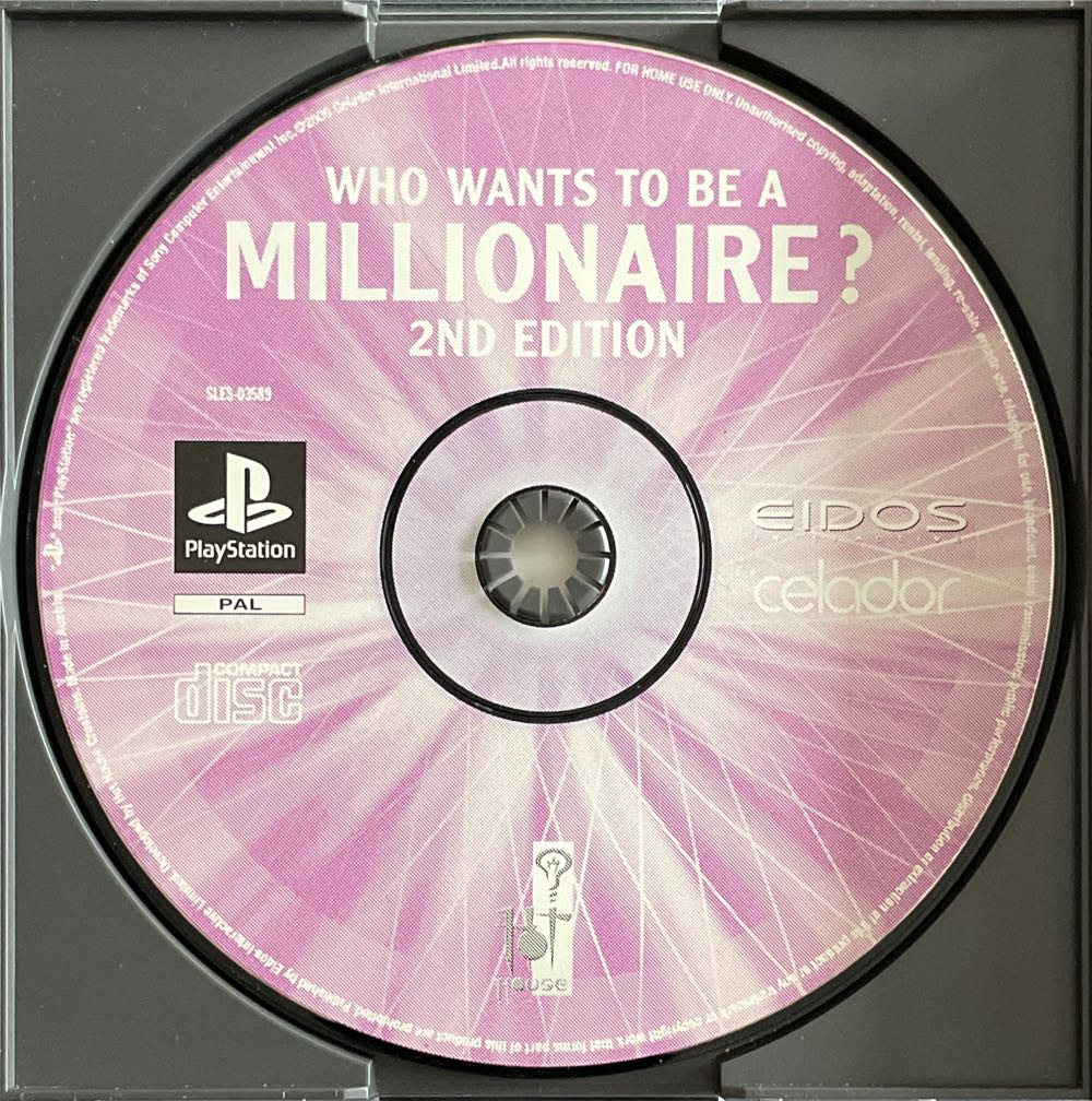 Who Wants To Be A Millionaire? 2nd Edition - Sony PlayStation (Buena Vista Interactive - 4) video game collectible [Barcode 5032921014793] - Main Image 3