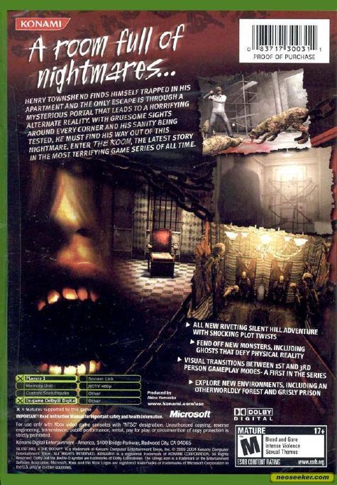 Silent Hill 4 The Room - Microsoft Xbox (Konami) video game collectible [Barcode 4012927030967] - Main Image 2