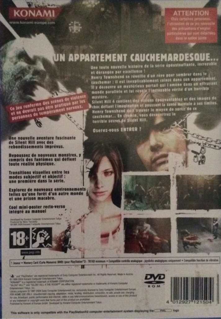 Silent Hill 4 The Room - Sony PlayStation 2 (PS2) video game collectible [Barcode 4012927121504] - Main Image 2