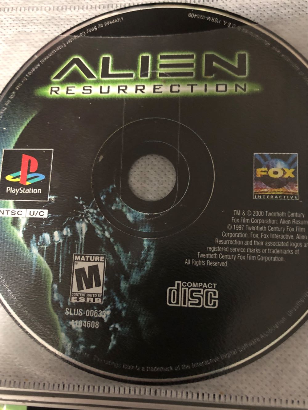 Alien Resurrection - Sony PlayStation (Fox Interactive - 1) video game collectible [Barcode 086162046087] - Main Image 4