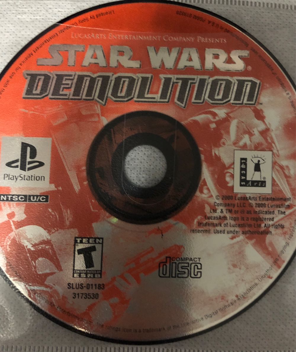 Star Wars: Demolition - Sony PlayStation (LucasArts - 4) video game collectible [Barcode 025272317355] - Main Image 4