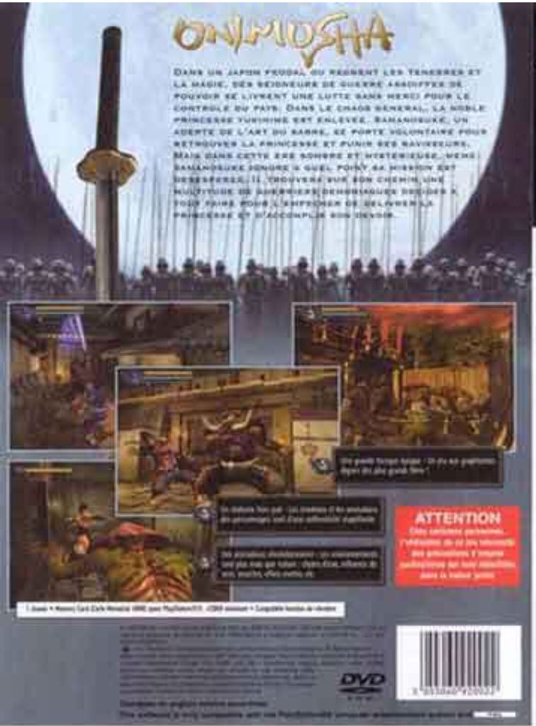 Onimusha - Sony PlayStation 2 (PS2) (Capcom) video game collectible [Barcode 5055060980095] - Main Image 2