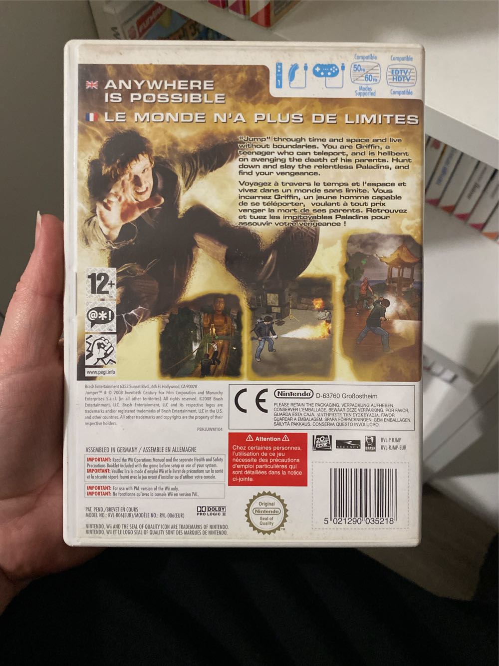 Jumper: Griffins Story - Nintendo Wii (1) video game collectible [Barcode 5021290035218] - Main Image 2