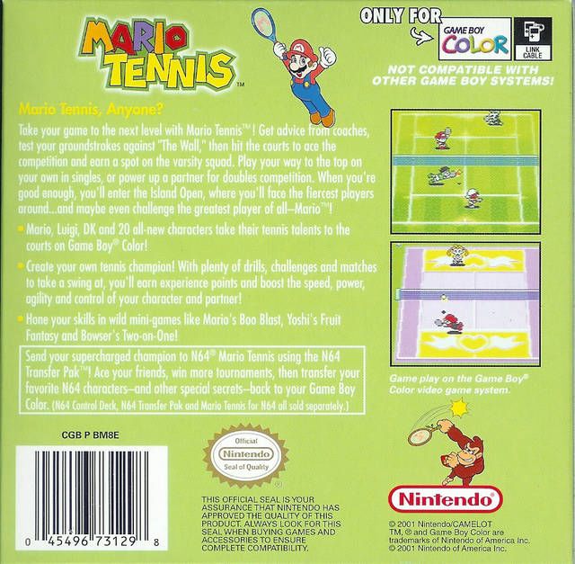 Mario Tennis - Nintendo Game Boy Color (2) video game collectible - Main Image 2