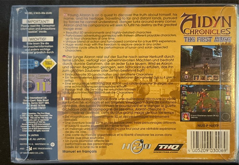 Aidyn Chronicles - Nintendo 64 (N64) video game collectible [Barcode 4005209030069] - Main Image 2