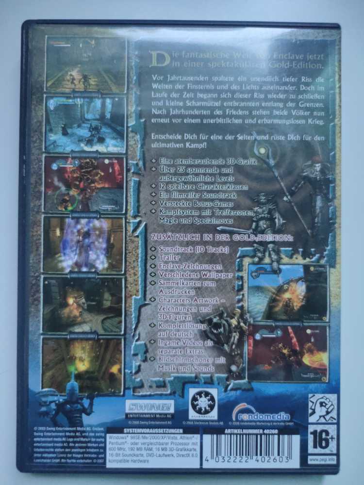 ENCLAVE Gold Edition  - PC video game collectible [Barcode 4032222402603] - Main Image 2