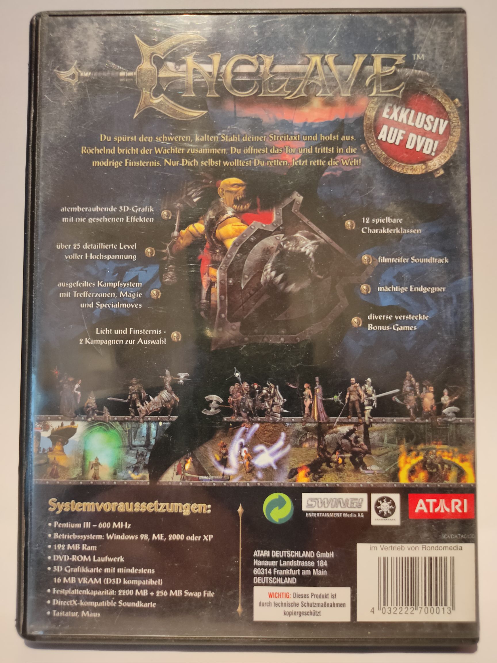 ENCLAVE - PC (TopWare Interactive - 1) video game collectible [Barcode 4032222700013] - Main Image 2