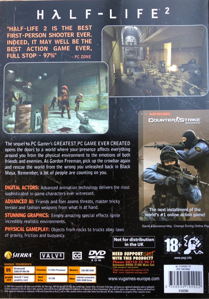Half-Life 2 - PC (Sierra) video game collectible [Barcode 3348542180376] - Main Image 2
