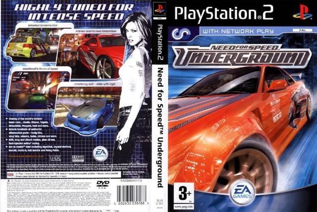 Need For Speed Underground - Sony PlayStation 2 (PS2) ((EA) Electronic Arts - 2) video game collectible [Barcode 07171017] - Main Image 2