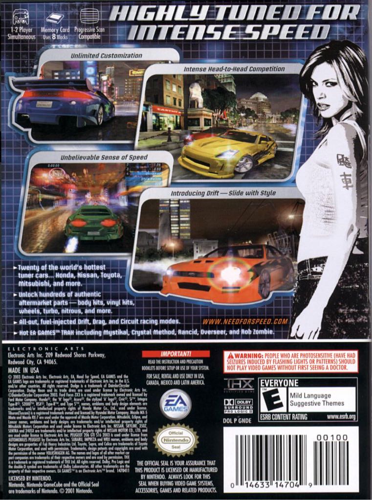 Need For Speed Underground - Nintendo GameCube video game collectible - Main Image 2