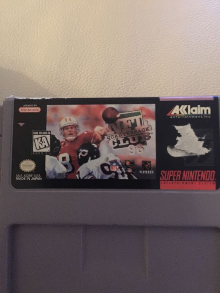 NFL Quarterback Club 96 - Nintendo Super Nintendo Entertainment System (SNES) video game collectible - Main Image 1